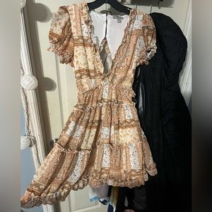 Pattern dress with paisley